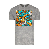 Cloud Rock more espresso less despresso coffee with leopard seamless pattern bbs Vintage Tee - BundleAndBundleShop
