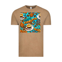 Vintage Coffee more espresso less despresso coffee with leopard seamless pattern bbs Vintage Tee - BundleAndBundleShop