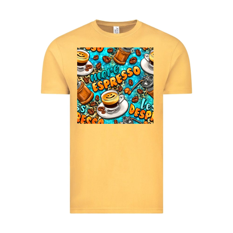 More Espresso Less Despresso Coffee With Leopard Seamless Pattern Bbs Vintage Tee by BundleAndBundleShop | Teevron