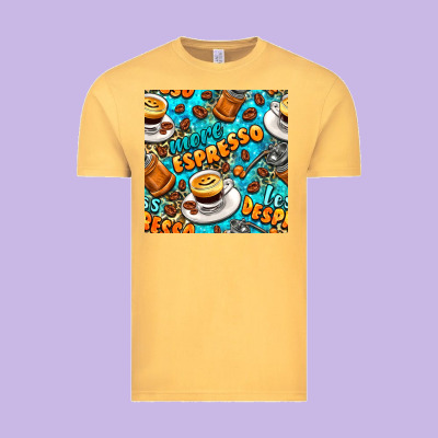 More Espresso Less Despresso Coffee With Leopard Seamless Pattern Bbs Vintage Tee Designed By Bundleandbundleshop