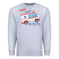 Heather Grey emt paramedic wee woo ambulance boo Premium Sweatshirt - linhVisuals