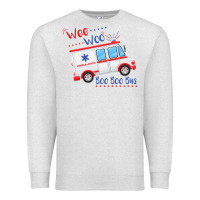 Oatmeal Heather emt paramedic wee woo ambulance boo Premium Sweatshirt - linhVisuals
