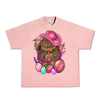 Salmon Cowboy Rabbit Easter Urban Heavy Tee - BundleAndBundleShop