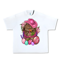 White Cowboy Rabbit Easter Urban Heavy Tee - BundleAndBundleShop