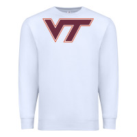 White virginia tech hokies Premium Sweatshirt - linhVisuals