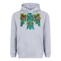 Heather Grey thunderbird Heavyweight Hoodie - JahusDesignShop