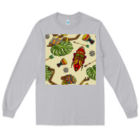 Moon Dust african woman and mask seamless pattern Long Sleeve Tee - BundleAndBundleShop