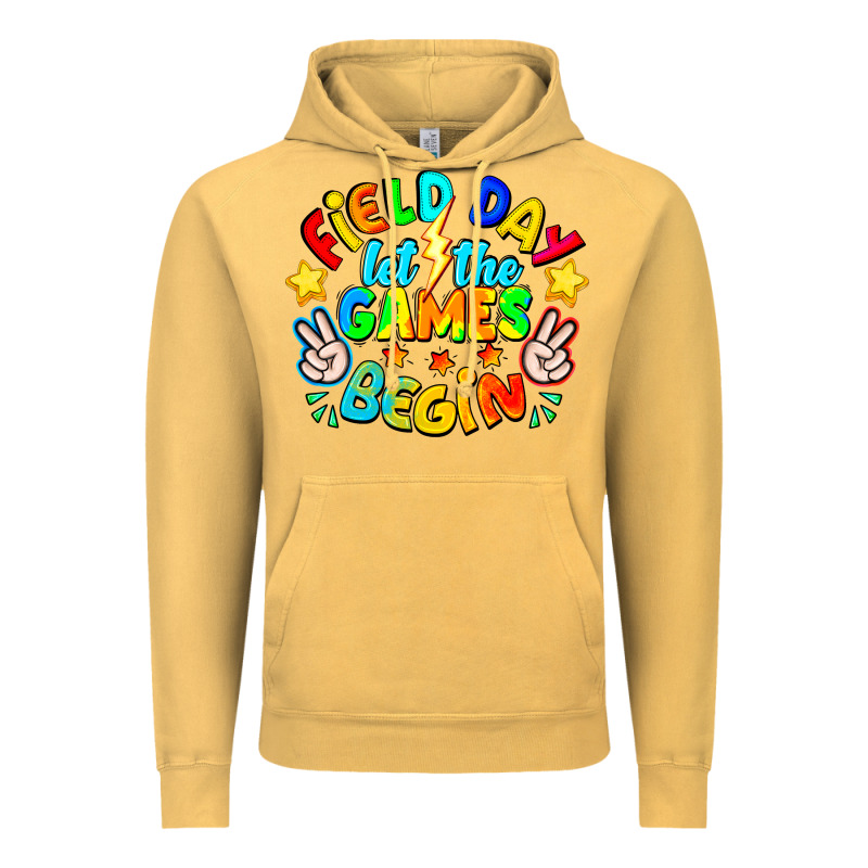 Field Day Let The Games Begin Vintage Hoodie by CowhideDigitalArt | Teevron