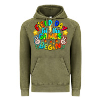 Vintage Olive Field Day Let The Games Begin Vintage Hoodie - CowhideDigitalArt
