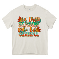Cream tis the season to be grateful Heavy Core Tee - CowGirlArtShop