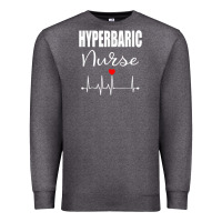 Charcoal Heather hyperbaric nurse rn gift Premium Sweatshirt - linhVisuals