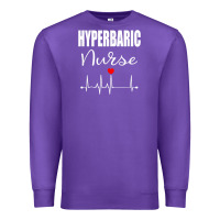 Purple hyperbaric nurse rn gift Premium Sweatshirt - linhVisuals