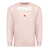 Pale Pink hyperbaric nurse rn gift Premium Sweatshirt - linhVisuals