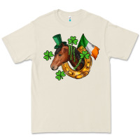 Bone Horse with horseshoe St. Patrick's Premium Tee - CowGirlArtShop