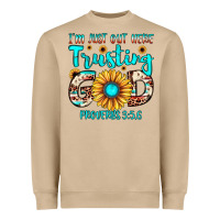 Mushroom i m just out here trusting god proverbs 3 5,6 Heavyweight Sweatshirt - JahusDesignShop