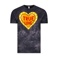 Cloud Black valentine's day hearts Vintage Tee - FaDigitalArtStudio