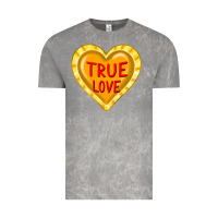 Cloud Rock valentine's day hearts Vintage Tee - FaDigitalArtStudio