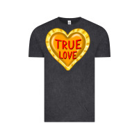 Vintage Black valentine's day hearts Vintage Tee - FaDigitalArtStudio