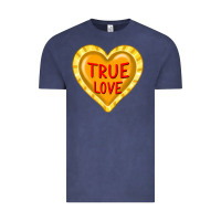 Vintage Denim valentine's day hearts Vintage Tee - FaDigitalArtStudio