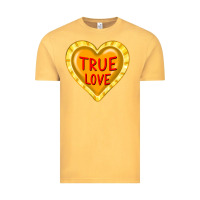 Vintage Mustard valentine's day hearts Vintage Tee - FaDigitalArtStudio
