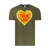 Vintage Olive valentine's day hearts Vintage Tee - FaDigitalArtStudio
