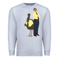 Heather Grey insurance emus t shirt Premium Sweatshirt - linhVisuals