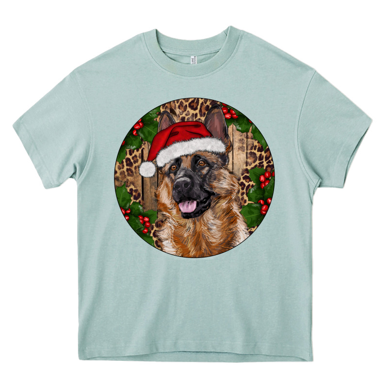 German Shepherd Christmas Heavy Core Tee by RanaPortraitStore | Teevron