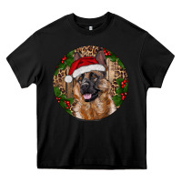 Black German Shepherd Christmas Heavy Core Tee - RanaPortraitStore