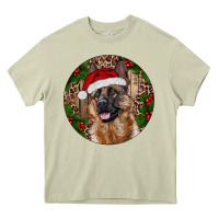 Mossy German Shepherd Christmas Heavy Core Tee - RanaPortraitStore