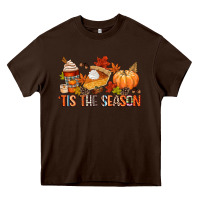 Chocolate Brown tis the season Heavy Core Tee - CowGirlArtShop