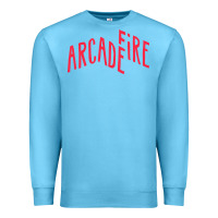 Ocean Blue Arcade Fire Premium Sweatshirt - linhVisuals