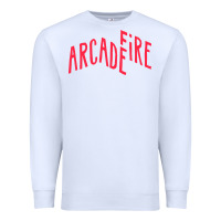 White Arcade Fire Premium Sweatshirt - linhVisuals