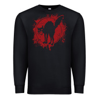 Black Anarchist Black Cat Premium Sweatshirt - linhVisuals