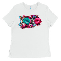 White Western xoxo Ladies Tee - FaDigitalArtStudio