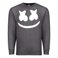 Charcoal Heather mello face Premium Sweatshirt - linhVisuals