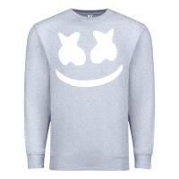 Heather Grey mello face Premium Sweatshirt - linhVisuals
