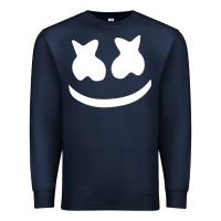 Navy mello face Premium Sweatshirt - linhVisuals