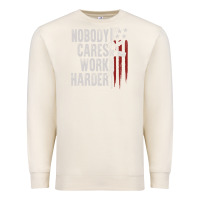 Sandshell nobody cares work harder american flag Premium Sweatshirt - linhVisuals