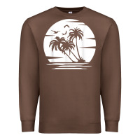 Coconut Palm Trees Summer Vacation Beach Tropical Summer T Shirt Premium Sweatshirt | Teevron
