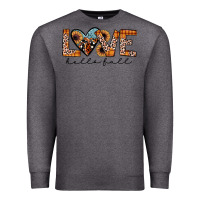 Charcoal Heather hello fall love Premium Sweatshirt - JahusDesignShop