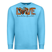 Ocean Blue hello fall love Premium Sweatshirt - JahusDesignShop