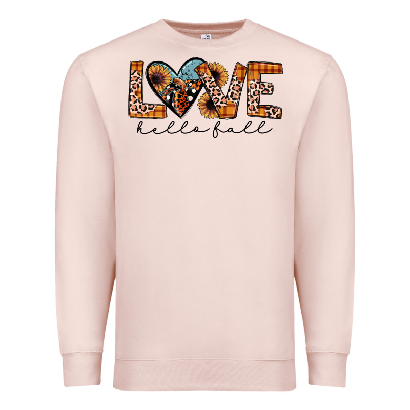 Hello Fall Love Premium Sweatshirt by JahusDesignShop | Teevron