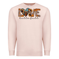 Pale Pink hello fall love Premium Sweatshirt - JahusDesignShop