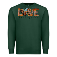 Sports Green hello fall love Premium Sweatshirt - JahusDesignShop