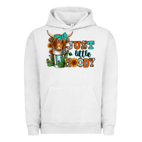 Pigment Lunar Rock just a little moody coffee cup long haired cow Urban Hoodie - Jasminsmagicworld