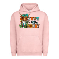 Pigment Salmon just a little moody coffee cup long haired cow Urban Hoodie - Jasminsmagicworld