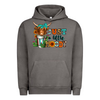 Pigment Tornado just a little moody coffee cup long haired cow Urban Hoodie - Jasminsmagicworld