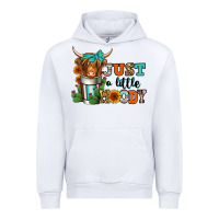 White just a little moody coffee cup long haired cow Urban Hoodie - Jasminsmagicworld