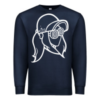 Navy rezz müsïcc Premium Sweatshirt - linhVisuals