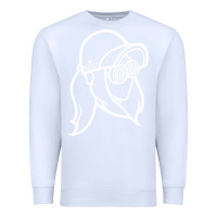 White rezz müsïcc Premium Sweatshirt - linhVisuals